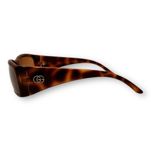 Vintage Gucci Sunglasses Rectangle Brown 
Slim Vintage  Authentic Retro Y2K
